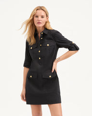 Saude Cargo Dress in Black