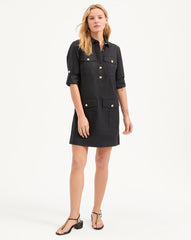Saude Cargo Dress in Black