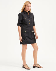 Saude Cargo Dress in Black