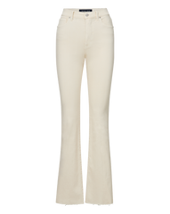 Cameron Raw Hem Bootcut Jean in White