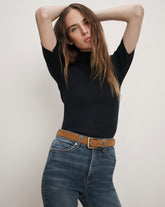 Alastair Merino Wool Pullover in Navy