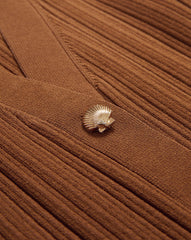 Dax Knit Vest in Brown Dark Whisky