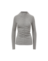 Theresa Ruched Turtleneck