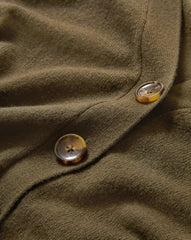 Solene Cashmere Cardigan in Green Cypress