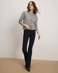 Solene Cashmere Cardigan in Heather Grey