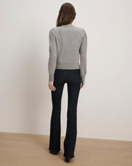 Solene Cashmere Cardigan in Heather Grey
