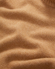 Mazzy Cashmere Sleeveless Sweater in Dark Acorn Brown Melange