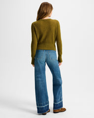 Gilmour Mohair Cardigan in Moss Green