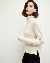 Lerato Chasmere Turtleneck Sweater in Ivory