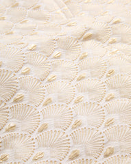 Jazmin Gold-Print Short in Off-White/Gold