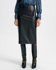 Holmes Midi Pencil Skirt in Black