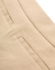 Alvara Stretch-Linen Skort in Stone Khaki Beige
