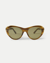 Edie Cat-Eye Sunglasses in Tortoise