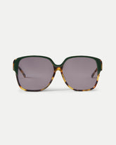 Brigitte Oversized Sunglasses in Green