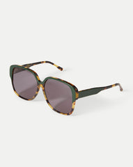 Brigitte Oversized Sunglasses in Green