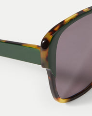 Brigitte Oversized Sunglasses in Green
