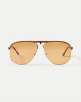 Farrah Aviator Sunglasses in Brown