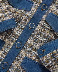 Ainslie Tweed Jacket in Navy Multi