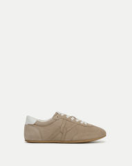 Riviera Suede Sneaker in Sand/Lily