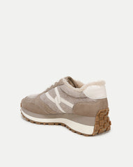 Valentina Shearling Sneaker in Grey