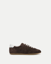 Riviera Suede Sneaker in Espresso