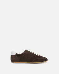 Riviera Suede Sneaker in Espresso