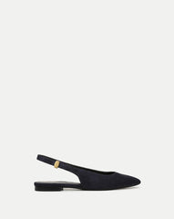 Shina Slingback Flat in Navy
