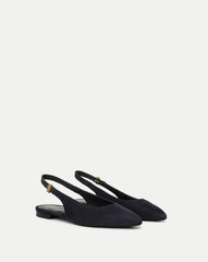 Shina Slingback Flat in Navy