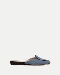 Moritz Loafer Mule in Blue & Brown Lake/Raisin