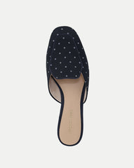 Moritz Printed Loafer Mule in Navy