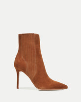 Lisa Stiletto Mid-Heel Ankle Boot in Chestnut