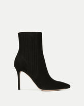 Lisa Stiletto Mid-Heel Ankle Boot in Black