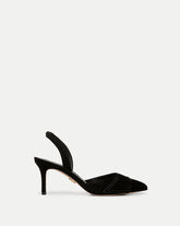 Lisbeth Suede Slingback Pump in Black