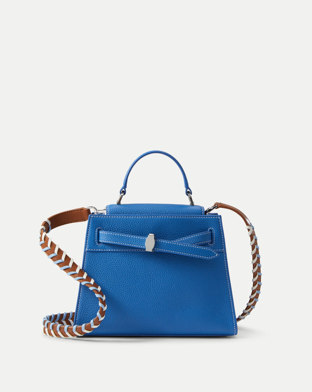 Veronica Beard Dash Top-Handle Bag in Blue Coast