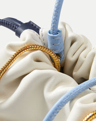 Small Veronica Beard Stash Bag in Off White Multi