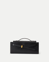 Veronica Beard Dash Clutch Bag in Black With Gold Hardware