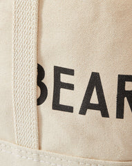 Small Canvas Logo Tote in Natural