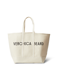 Large Canvas Logo Tote in Natural