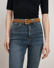 Arch Suede Belt in Tan