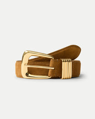 Arch Suede Belt in Tan