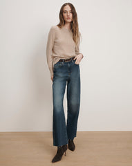 Loop Suede Belt in Dark Brown