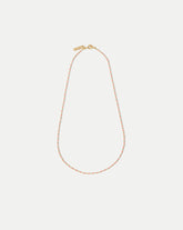 Enamel Bead Chain Necklace in Pink