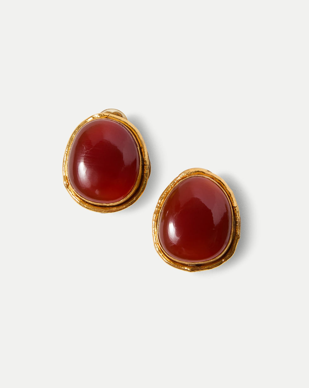 Macaroon Carnelian Earring in Carnelian