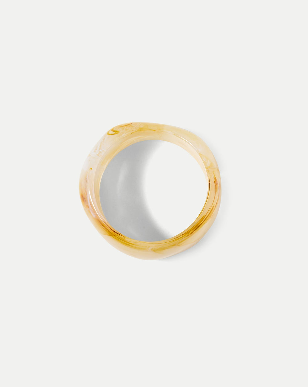 Marbled Resin Bangle in Cream