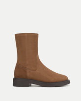 Creswell Shearling Mid-Calf Boot in Tan Suede