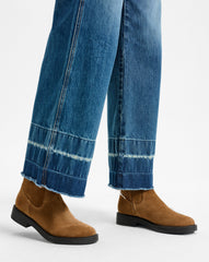 Creswell Shearling Mid-Calf Boot in Tan Suede