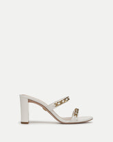 Gretchen Chain-Link Sandal in Parchment