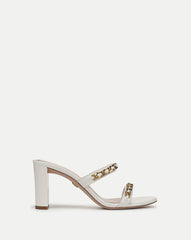 Gretchen Chain-Link Sandal in Parchment