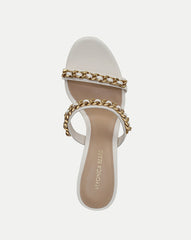 Gretchen Chain-Link Sandal in Parchment