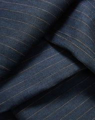 Rimini Wide-Leg Pinstripe Pant in Navy